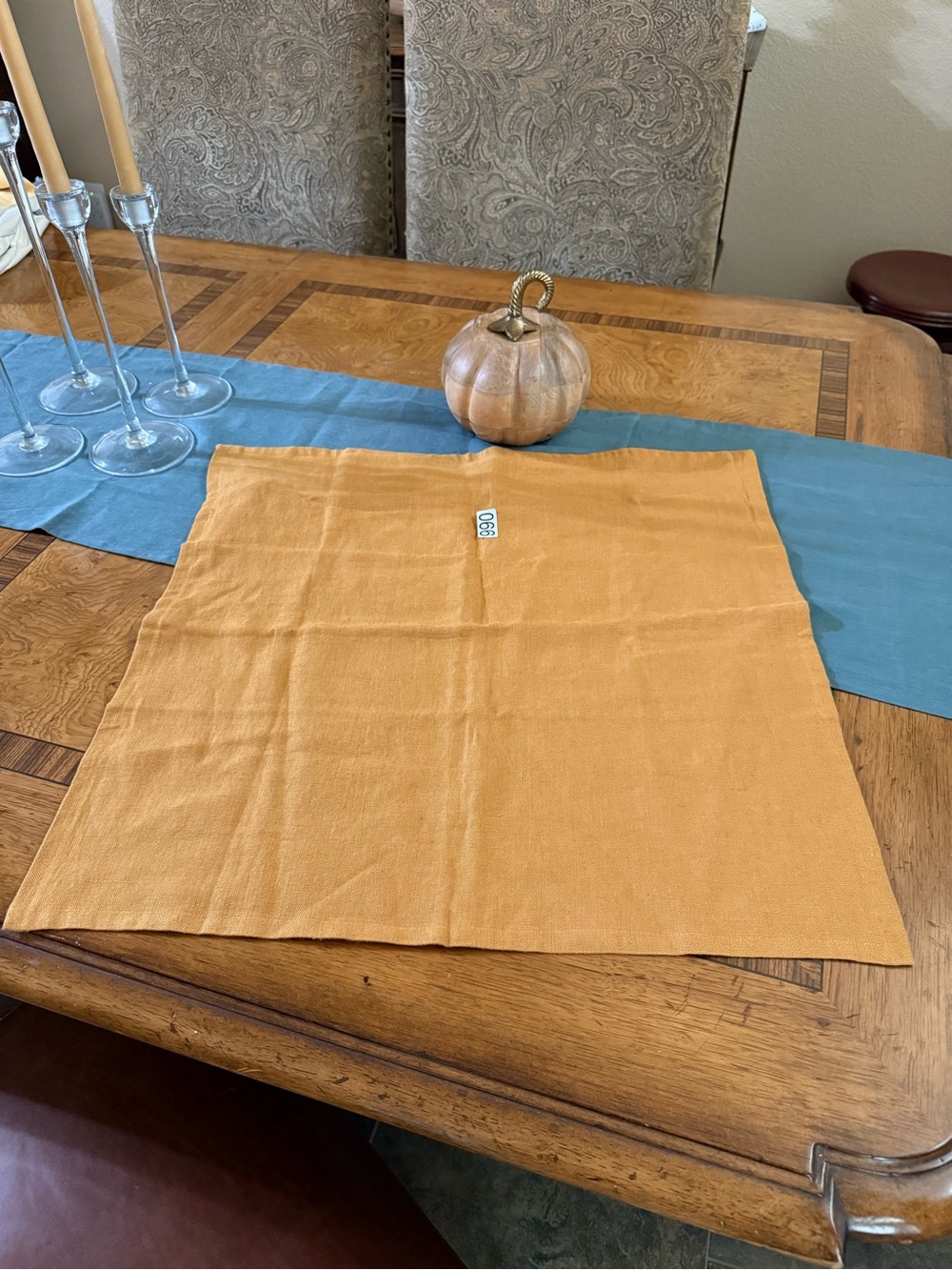 Quince Terracotta Linen Accent Pillow Cover 24x24